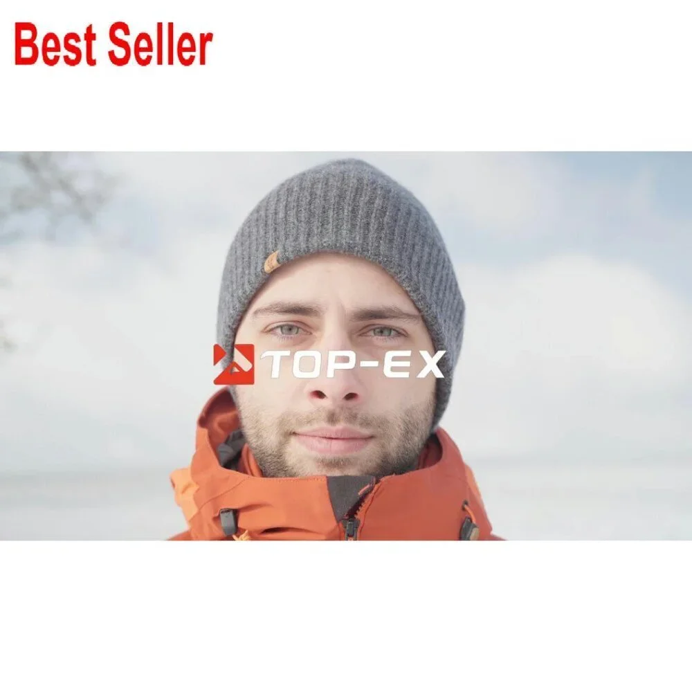 Oversized Merino Wool Beanie Fleece Lined Cuffed Fisherman Cap Classic